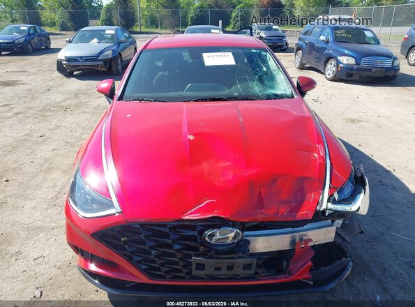 5NPEF4JA3LH059893 2020 HYUNDAI SONATA Red Widok zestawu wskaźników