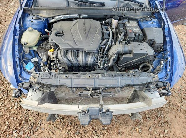 5NPEF4JA5LH007391 2020 HYUNDAI SONATA Blue Rear interior view