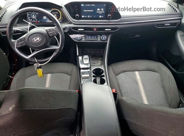 5NPEF4JA6MH118212 2021 HYUNDAI SONATA Red წინა პანელის ხედი