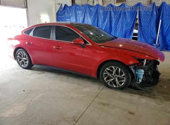 5NPEF4JA6MH118212 2021 HYUNDAI SONATA Red წინა მარჯვენა