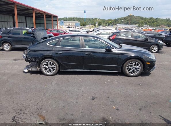 5NPEF4JA8MH063813 2021 HYUNDAI SONATA Black 360 interior view