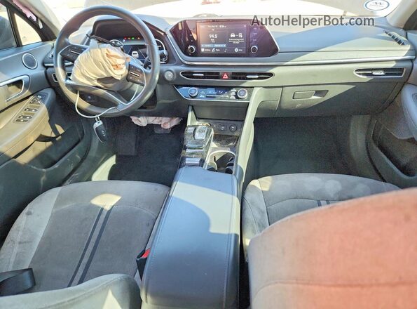 5NPEF4JA8MH084077 2021 HYUNDAI SONATA Black წინა პანელის ხედი