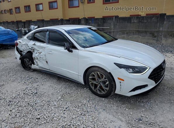 5NPEF4JA9LH014781 2020 HYUNDAI SONATA White წინა მარჯვენა