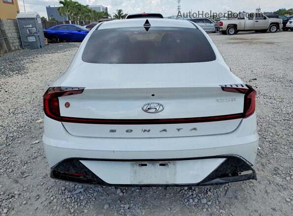 5NPEF4JA9LH014781 2020 HYUNDAI SONATA White უკანა ხედი