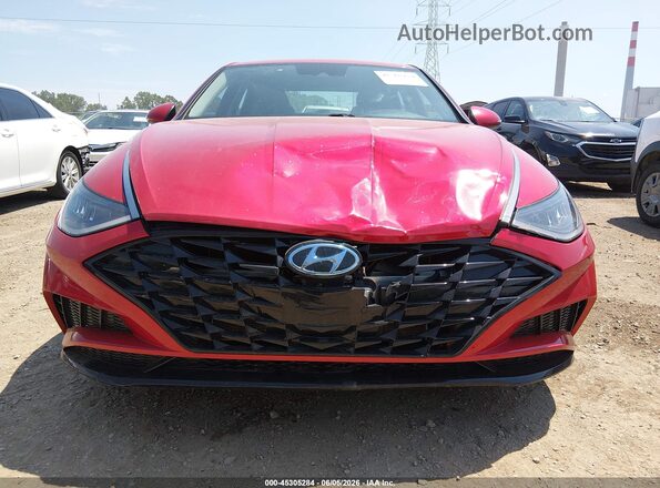 5NPEF4JA9LH058490 2020 HYUNDAI SONATA Red ხელსაწყოთა პანელის ხედი