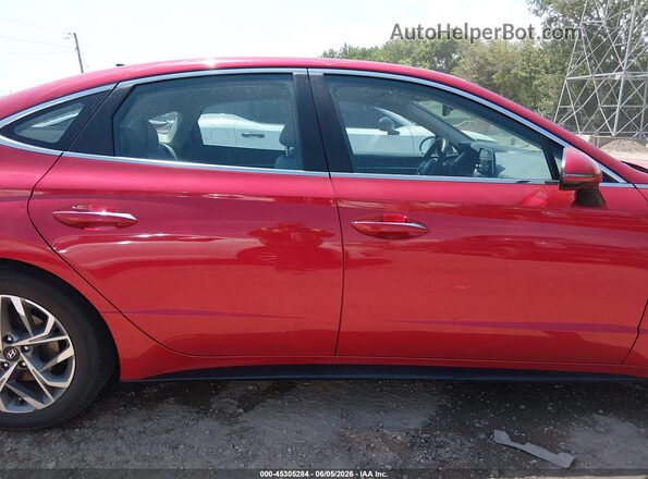 5NPEF4JA9LH058490 2020 HYUNDAI SONATA Red უკანა სალონის ხედი