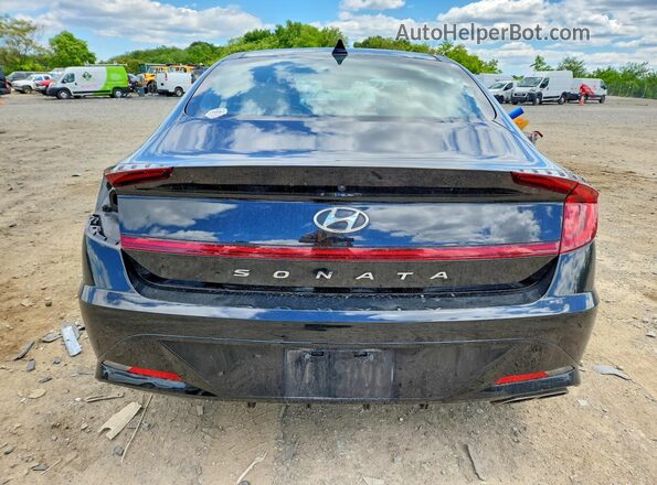 5NPEF4JAXLH001148 2020 HYUNDAI SONATA Black Հետևի տեսք
