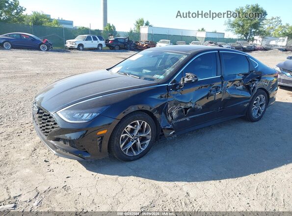 5NPEF4JAXLH018936 2020 HYUNDAI SONATA Black Передня ліва чверть