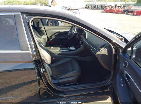 5NPEF4JAXLH018936 2020 HYUNDAI SONATA Black Вид салону спереду