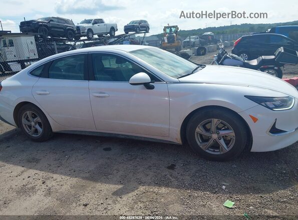 5NPEG4JA0MH078366 2021 HYUNDAI SONATA Белый Вид задней части салона