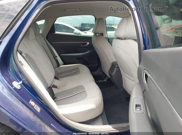 5NPEG4JA2MH126871 2021 HYUNDAI SONATA Blue Vista de la etiqueta del VIN
