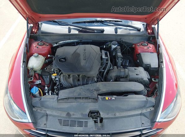 5NPEG4JA3MH071511 2021 HYUNDAI SONATA Темно-бордовый Вид сзади