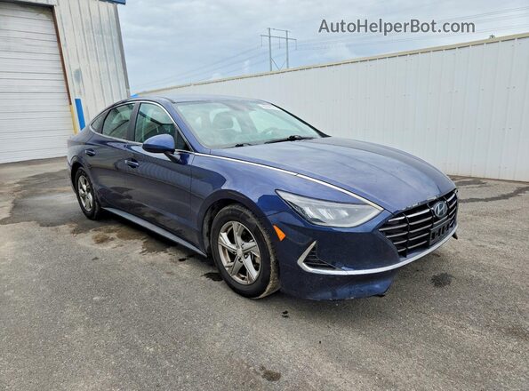 5NPEG4JA3MH113594 2021 HYUNDAI SONATA Blue Delantero derecho