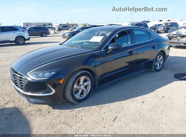 5NPEG4JA9LH047695 2020 HYUNDAI SONATA Черный Передняя левая четверть