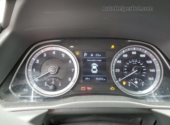 5NPEG4JA9MH070220 2021 HYUNDAI SONATA White Вид щитка приладів