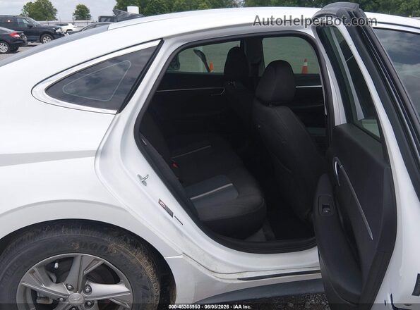 5NPEG4JAXLH009876 2020 HYUNDAI SONATA White Vista de la etiqueta del VIN