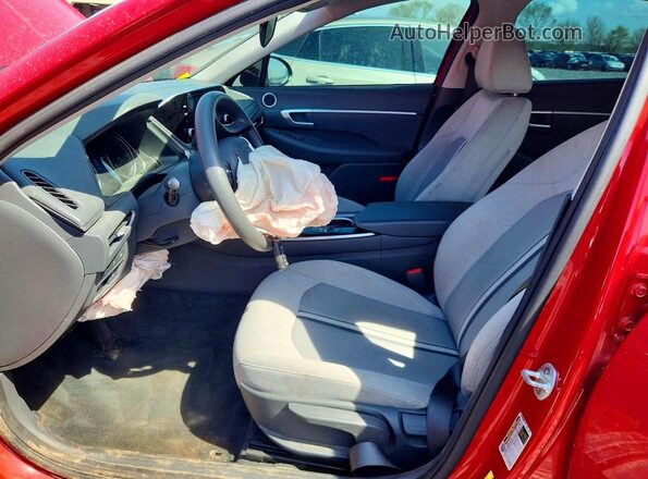 5NPEG4JAXLH034230 2020 HYUNDAI SONATA Red წინა სალონის ხედი