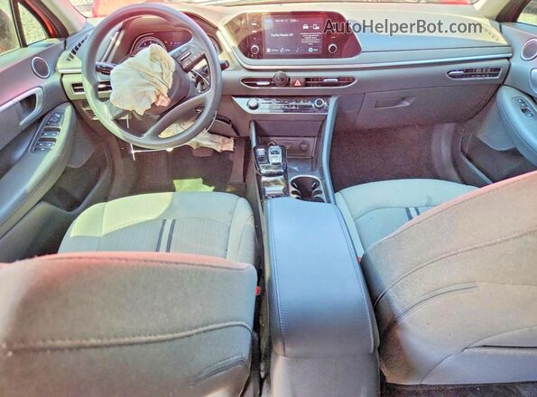 5NPEG4JAXLH034230 2020 HYUNDAI SONATA Red წინა პანელის ხედი