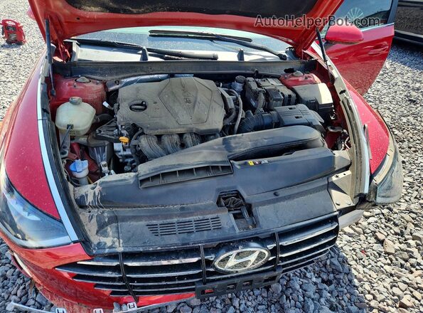 5NPEG4JAXLH034230 2020 HYUNDAI SONATA Red უკანა სალონის ხედი