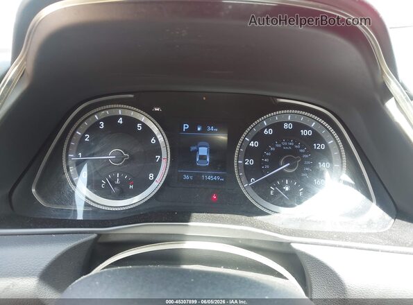5NPEG4JAXLH046541 2020 HYUNDAI SONATA Red Vista de los asientos traseros