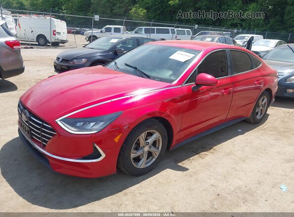 5NPEG4JAXLH046541 2020 HYUNDAI SONATA Red Vista tres cuartos delantera izquierda