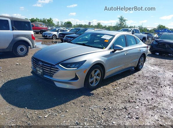 5NPEG4JAXMH066130 2021 HYUNDAI SONATA Silver Առջևի ձախ երեք քառորդ տեսարան