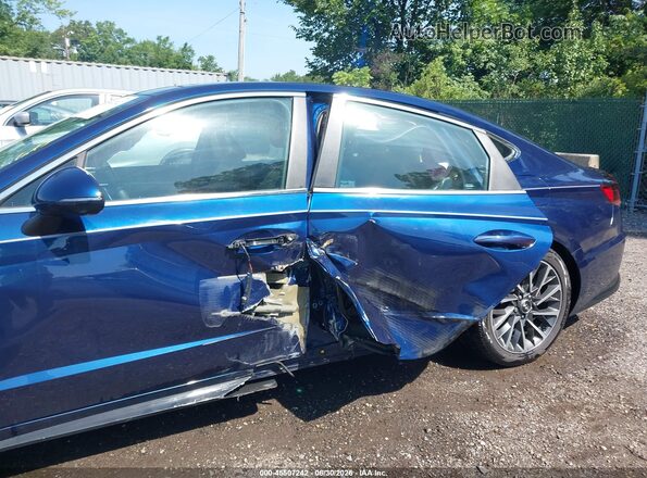 5NPEH4J20LH043864 2020 HYUNDAI SONATA Синий Вид спереди