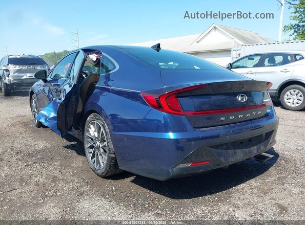 5NPEH4J20LH043864 2020 HYUNDAI SONATA Синий Задняя левая четверть