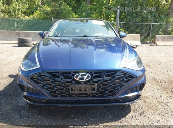 5NPEH4J20LH043864 2020 HYUNDAI SONATA Синий Вид щитка приборов