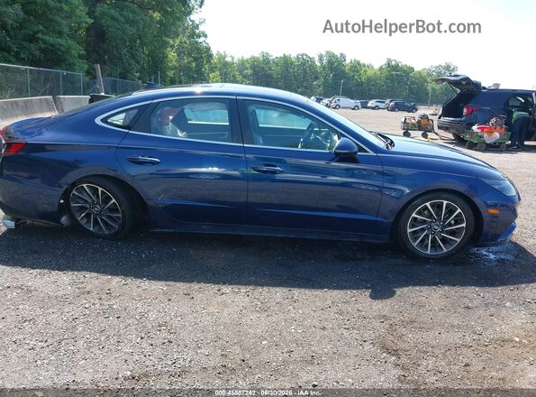 5NPEH4J20LH043864 2020 HYUNDAI SONATA Синий Вид задней части салона