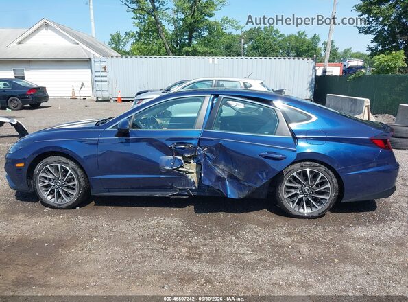 5NPEH4J20LH043864 2020 HYUNDAI SONATA Синий Панорамный вид салона 360°