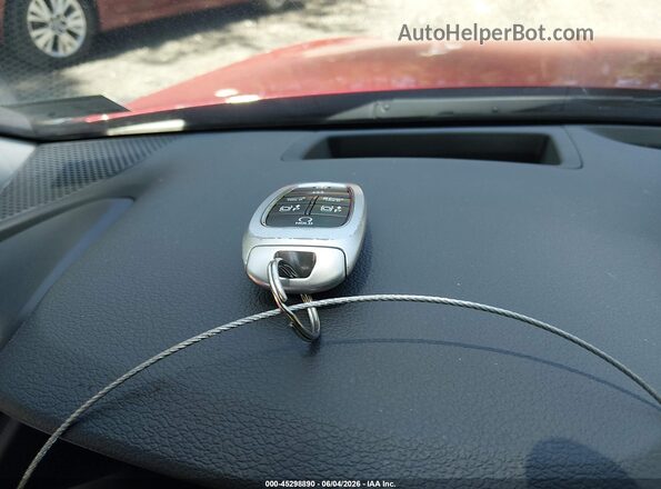 5NPEH4J20MH081130 2021 HYUNDAI SONATA Red Vista del salpicadero