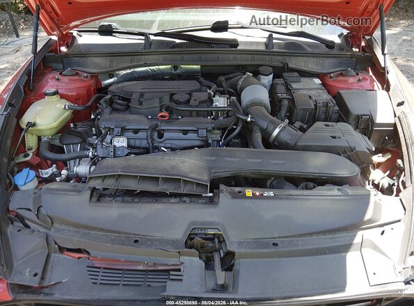 5NPEH4J20MH081130 2021 HYUNDAI SONATA Red Vista trasera