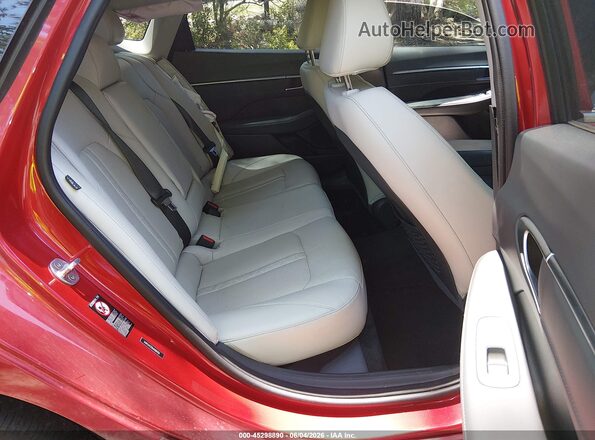 5NPEH4J20MH081130 2021 HYUNDAI SONATA Red Vista de la etiqueta del VIN