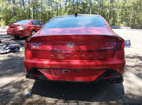 5NPEH4J20MH081130 2021 HYUNDAI SONATA Red 