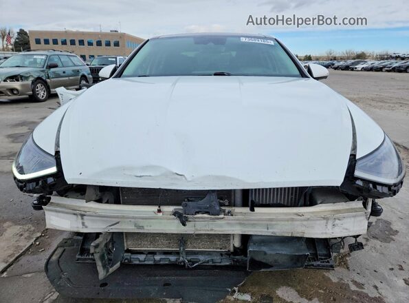 5NPEH4J20MH110674 2021 HYUNDAI SONATA Белый Вид спереди