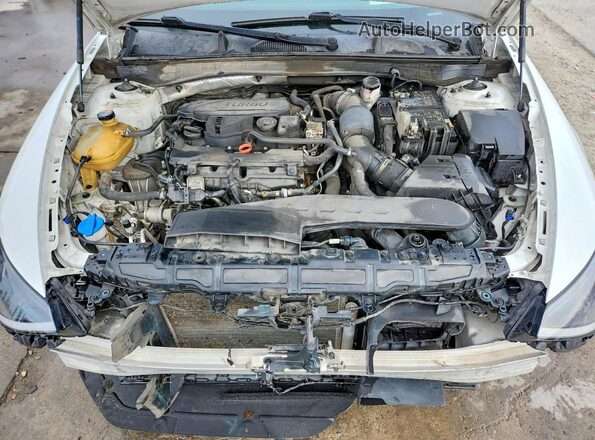 5NPEH4J20MH110674 2021 HYUNDAI SONATA Белый Вид задней части салона