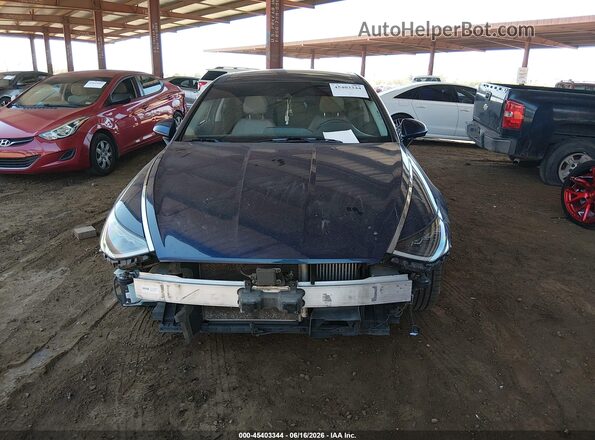 5NPEH4J21LH010761 2020 HYUNDAI SONATA Синий Вид спереди