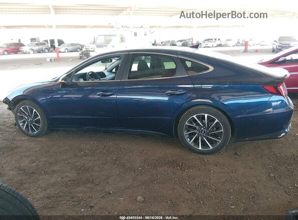 5NPEH4J21LH010761 2020 HYUNDAI SONATA Синий Панорамный вид салона 360°