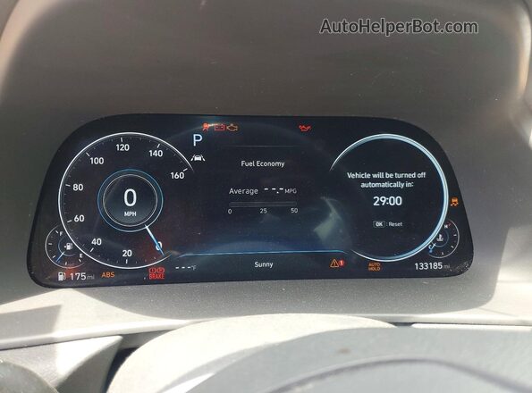 5NPEH4J21LH021307 2020 HYUNDAI SONATA Black Widok zestawu wskaźników