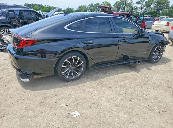 5NPEH4J21LH021307 2020 HYUNDAI SONATA Black Tył prawy