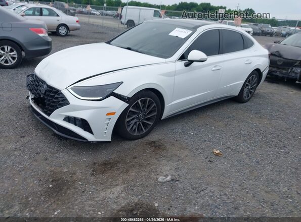 5NPEH4J23LH047052 2020 HYUNDAI SONATA White Przód lewy