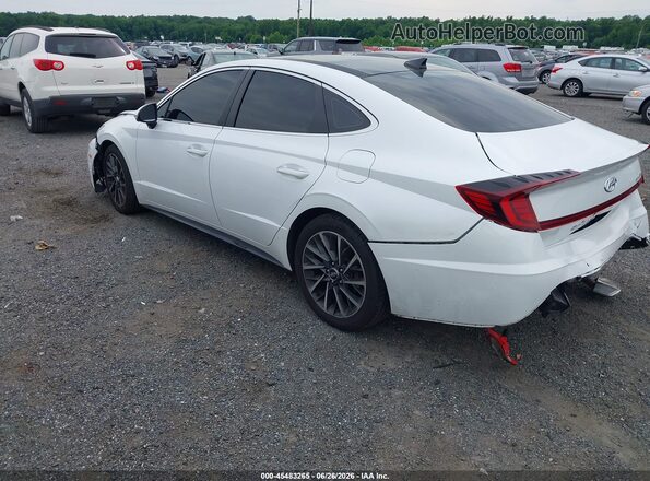 5NPEH4J23LH047052 2020 HYUNDAI SONATA White Tył lewy