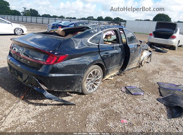 5NPEH4J23MH114394 2021 HYUNDAI SONATA Black Trasero derecho