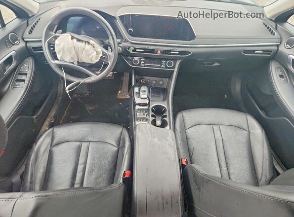 5NPEH4J24LH003447 2020 HYUNDAI SONATA Black წინა პანელის ხედი