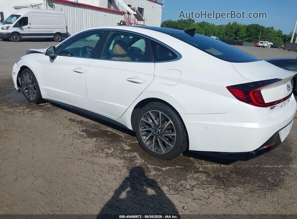 5NPEH4J24LH007014 2020 HYUNDAI SONATA White Rear left
