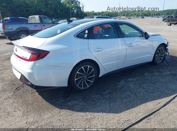 5NPEH4J24LH007014 2020 HYUNDAI SONATA White Rear right