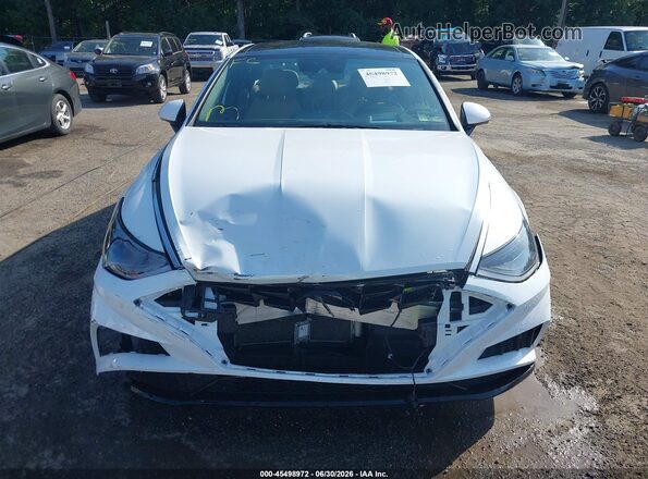 5NPEH4J24LH007014 2020 HYUNDAI SONATA White Instrument cluster view