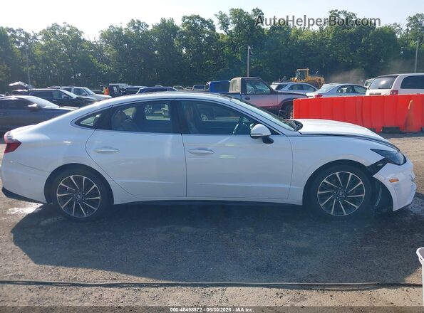 5NPEH4J24LH007014 2020 HYUNDAI SONATA White Rear interior view