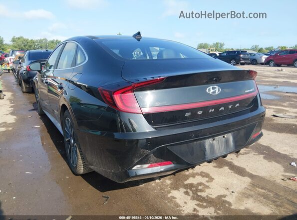 5NPEH4J24LH011211 2020 HYUNDAI SONATA Black Հետևի ձախ